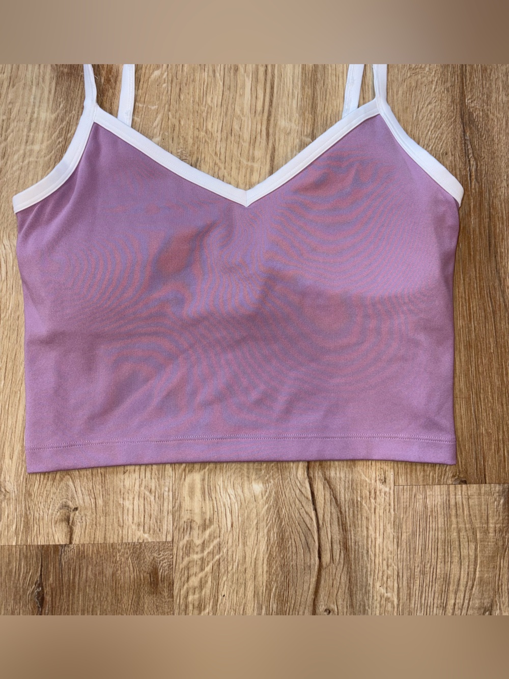 Gilly Hicks Lavender Crop Top Tank with White Logo
